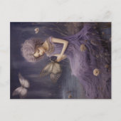 パープルフェアリーささやきガーデン、デコページ ポストカード (正面)