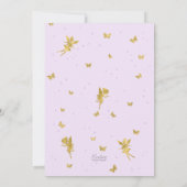 パープルフェアリーをテーマにした女の子2nd誕生日招待状 招待状 (裏面)