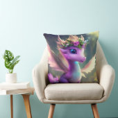 パープルフェアリードラゴン装飾用クッション クッション (椅子)