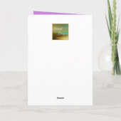 パープルフェアリードラゴン誕生日カード シーズンカード (裏面)