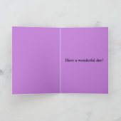 パープルフェアリードラゴン誕生日カード シーズンカード (内部)