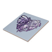 パープルフェアリーハート タイル (側面)