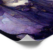 パープルフェアリーファンタジーアートポスター ポスター (角)