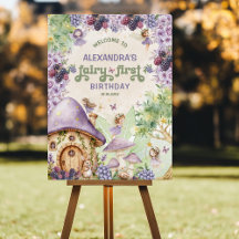 パープルフェアリーファーストベリーファースト誕生日へようこそ