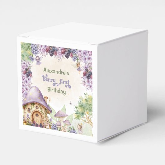 パープルフェアリーファーストベリーファースト誕生日 フェイバーボックス (正面サイド)
