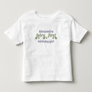 パープルフェアリーファーストベリー1歳の誕生日 トドラーTシャツ