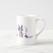 パープルフェアリー背の高いティーカップ ボーンチャイナマグカップ (右)