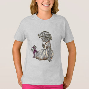 パープルフェアリー&ガールTシャツ Tシャツ