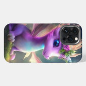 パープルフェアリー・ドラゴン iPhoneケース (裏面横)