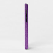 パープルフェイクグリッター美しい輝くかわいい名前 Case-Mate iPhoneケース (裏面/左)