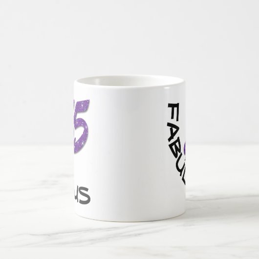 パープルフェイクグリッター55と素晴らしい誕生日ギフト コーヒーマグカップ (中央)