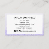 パープルフェイクグリッター 名刺 (裏面)