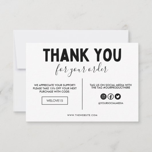 パープルフェイク&ブラックグリッターありがとうございましたメディアの挿入 (正面)