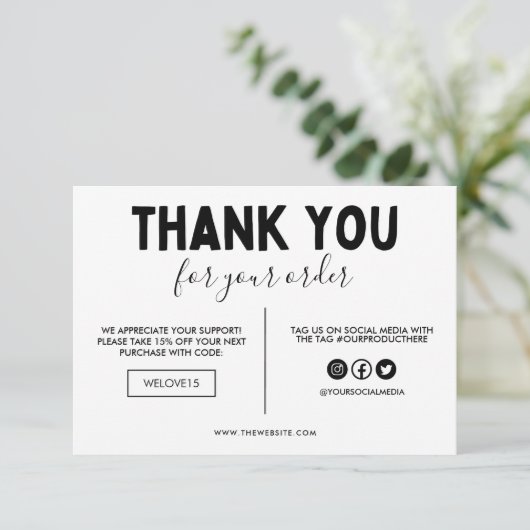 パープルフェイク&ブラックグリッターありがとうございましたメディアの挿入 (スタンド正面)