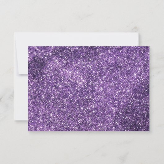 パープルフェイク&ブラックグリッターありがとうございましたメディアの挿入 (裏面)