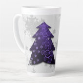 パープルフェスティバルクリスマスツリーラテマグ カフェラテマグ (左アングル)