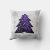パープルフェスティバルクリスマスツリー装飾用クッション クッション (裏面)