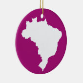 パープルフェスティバルブラジルEmporio Moffa セラミックオーナメント (右)