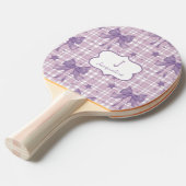 パープルフェミニンコケット弓 卓球ラケット (正面アングル)