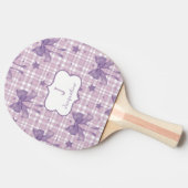 パープルフェミニンコケット弓 卓球ラケット (横)