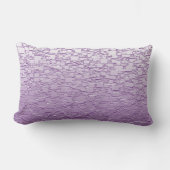 パープルフェードミニタイルデザイン ランバークッション (正面)