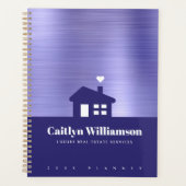 パープルフォイル実在エステートブローカープロフェッショナルハウス プランナー手帳 (正面)