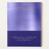 パープルフォイル実在エステートブローカープロフェッショナルハウス プランナー手帳 (裏面)