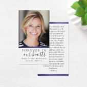 パープルフォイル永遠に私たちのハートメモリアルカード (デスク)