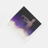 パープルフォグハロウィーンで霧の中のゾンビ スタンダードランチョンナプキン (角)