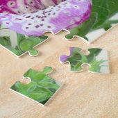 パープルフォックスグラブインフル開花 ジグソーパズル (側面)