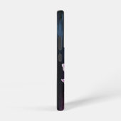 パープルフォックスグローブの水色 SAMSUNG GALAXYケース (右側面)