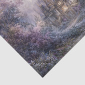 パープルフォレストの幻想的な青い尖塔の城 薄葉紙 (詳細)