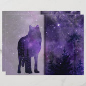 パープルフォレストウルフスクラップブックページ (正面/裏面)