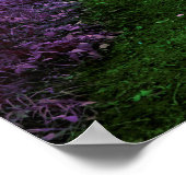 パープルフォレストパスデジタルアートデザインポスター ポスター (角)