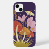 パープルフォレストマッシュルームiPhoneケース Case-Mate iPhoneケース (裏面)