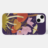 パープルフォレストマッシュルームiPhoneケース Case-Mate iPhoneケース (裏面 (横))