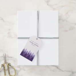 パープルフォレストレンジウッドランド結婚ズ ギフトタグ