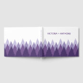 パープルフォレストレンジウッドランド結婚ズ ゲストブック (全面)