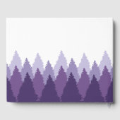 パープルフォレストレンジウッドランド結婚ズ ゲストブック (裏面)