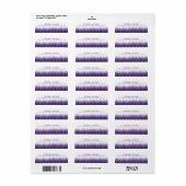 パープルフォレストレンジウッドランド結婚ズ ラベル (フルシート)