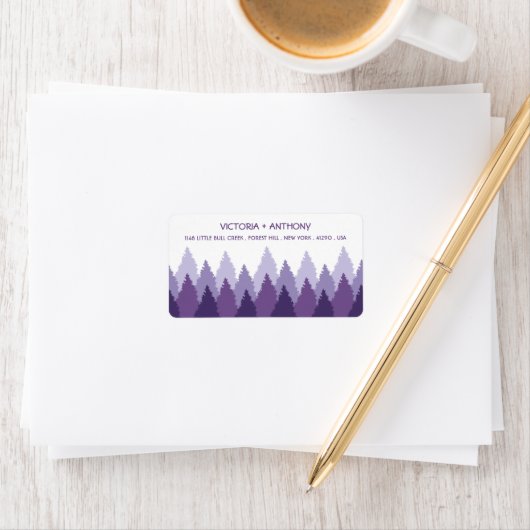 パープルフォレストレンジウッドランド結婚ズ ラベル (インサイチュ)