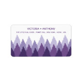 パープルフォレストレンジウッドランド結婚ズ ラベル (正面)