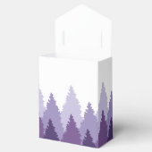 パープルフォレストレンジウッドランド結婚式の引き出物ボックス フェイバーボックス (オープン)