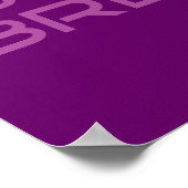 パープルフォーカス信じの吸息 ポスター (角)