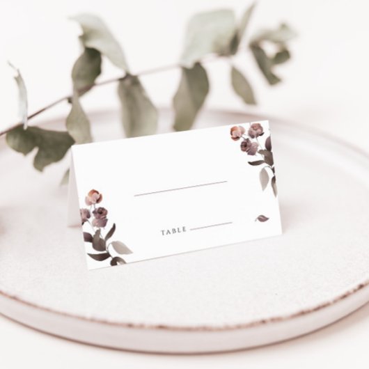 パープルフォールド結婚ズ座席表ベジタリアンミール プレイスカード