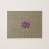 パープルフクロウパズル ジグソーパズル (横)