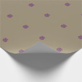 パープルフクロウ包装紙 ラッピングペーパー (角)