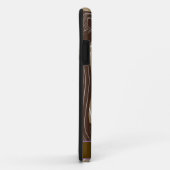 パープルフクロウ木目ツリージグザグカラーの選択 Case-Mate iPhoneケース (裏面/右)