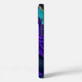 パープルフクロウ電話ケース Case-Mate iPhoneケース (裏面 / 左)