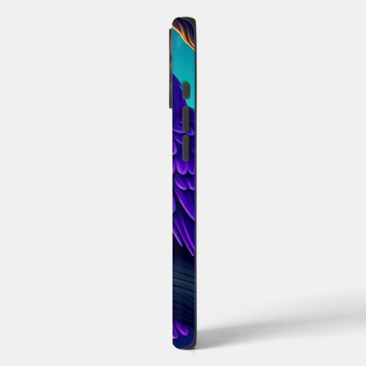 パープルフクロウ電話ケース Case-Mate iPhoneケース (裏面 / 左)